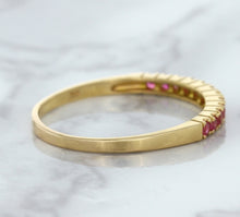 Load image into Gallery viewer, 0.35ctw Round Pink Sapphire Ring in 18K Rose Gold