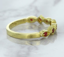 Load image into Gallery viewer, 0.20ctw Ruby Alternating Marquise Ring in 14K Yellow Gold