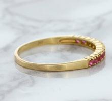 Load image into Gallery viewer, 0.35ctw Round Pink Sapphire Ring in 18K Rose Gold