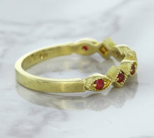 Load image into Gallery viewer, 0.20ctw Ruby Alternating Marquise Ring in 14K Yellow Gold