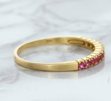 Load image into Gallery viewer, 0.35ctw Round Pink Sapphire Ring in 18K Rose Gold