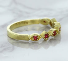 Load image into Gallery viewer, 0.20ctw Ruby Alternating Marquise Ring in 14K Yellow Gold