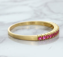 Load image into Gallery viewer, 0.35ctw Round Pink Sapphire Ring in 18K Rose Gold
