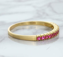 Load image into Gallery viewer, 0.35ctw Round Pink Sapphire Ring in 18K Rose Gold