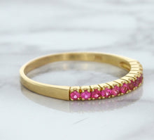 Load image into Gallery viewer, 0.35ctw Round Pink Sapphire Ring in 18K Rose Gold
