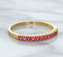 Load image into Gallery viewer, 0.35ctw Round Pink Sapphire Ring in 18K Rose Gold