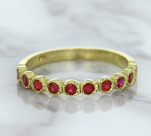 Load image into Gallery viewer, 0.30ctw Round Ruby Ring in 14K Yellow Gold