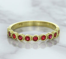 Load image into Gallery viewer, 0.30ctw Round Ruby Ring in 14K Yellow Gold