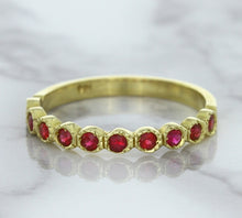 Load image into Gallery viewer, 0.30ctw Round Ruby Ring in 14K Yellow Gold