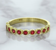 Load image into Gallery viewer, 0.30ctw Round Ruby Ring in 14K Yellow Gold