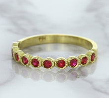 Load image into Gallery viewer, 0.30ctw Round Ruby Ring in 14K Yellow Gold