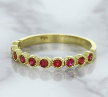 Load image into Gallery viewer, 0.30ctw Round Ruby Ring in 14K Yellow Gold