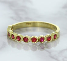Load image into Gallery viewer, 0.30ctw Round Ruby Ring in 14K Yellow Gold