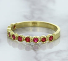 Load image into Gallery viewer, 0.30ctw Round Ruby Ring in 14K Yellow Gold