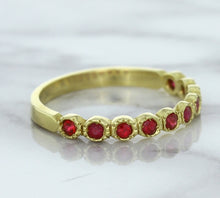 Load image into Gallery viewer, 0.30ctw Round Ruby Ring in 14K Yellow Gold