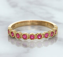Load image into Gallery viewer, 0.26ctw Round Pink Sapphire Ring in 14K Rose Gold
