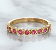 Load image into Gallery viewer, 0.26ctw Round Pink Sapphire Ring in 14K Rose Gold