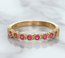 Load image into Gallery viewer, 0.26ctw Round Pink Sapphire Ring in 14K Rose Gold
