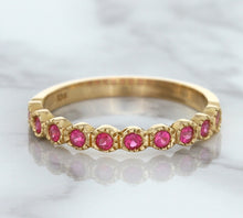 Load image into Gallery viewer, 0.26ctw Round Pink Sapphire Ring in 14K Rose Gold
