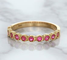Load image into Gallery viewer, 0.26ctw Round Pink Sapphire Ring in 14K Rose Gold