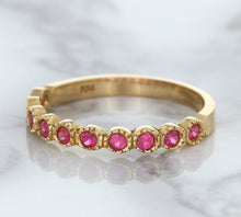 Load image into Gallery viewer, 0.26ctw Round Pink Sapphire Ring in 14K Rose Gold