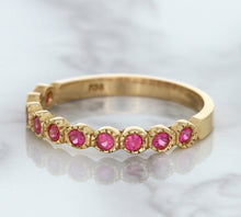 Load image into Gallery viewer, 0.26ctw Round Pink Sapphire Ring in 14K Rose Gold