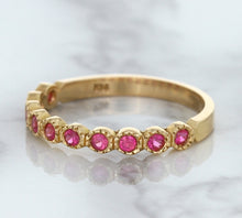Load image into Gallery viewer, 0.26ctw Round Pink Sapphire Ring in 14K Rose Gold