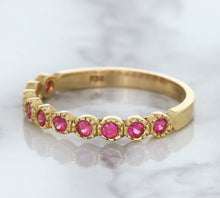 Load image into Gallery viewer, 0.26ctw Round Pink Sapphire Ring in 14K Rose Gold