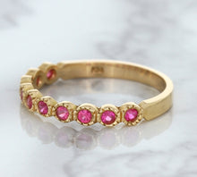Load image into Gallery viewer, 0.26ctw Round Pink Sapphire Ring in 14K Rose Gold
