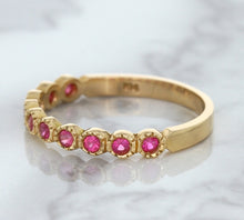 Load image into Gallery viewer, 0.26ctw Round Pink Sapphire Ring in 14K Rose Gold