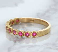 Load image into Gallery viewer, 0.26ctw Round Pink Sapphire Ring in 14K Rose Gold