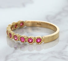 Load image into Gallery viewer, 0.26ctw Round Pink Sapphire Ring in 14K Rose Gold