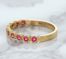 Load image into Gallery viewer, 0.26ctw Round Pink Sapphire Ring in 14K Rose Gold