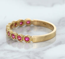 Load image into Gallery viewer, 0.26ctw Round Pink Sapphire Ring in 14K Rose Gold