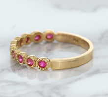 Load image into Gallery viewer, 0.26ctw Round Pink Sapphire Ring in 14K Rose Gold