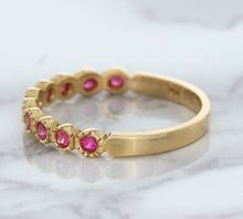 Load image into Gallery viewer, 0.26ctw Round Pink Sapphire Ring in 14K Rose Gold