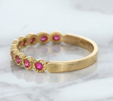 Load image into Gallery viewer, 0.26ctw Round Pink Sapphire Ring in 14K Rose Gold
