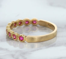 Load image into Gallery viewer, 0.26ctw Round Pink Sapphire Ring in 14K Rose Gold