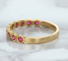 Load image into Gallery viewer, 0.26ctw Round Pink Sapphire Ring in 14K Rose Gold