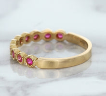 Load image into Gallery viewer, 0.26ctw Round Pink Sapphire Ring in 14K Rose Gold