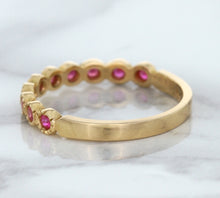 Load image into Gallery viewer, 0.26ctw Round Pink Sapphire Ring in 14K Rose Gold