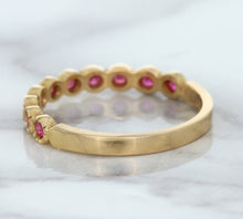 Load image into Gallery viewer, 0.26ctw Round Pink Sapphire Ring in 14K Rose Gold