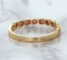 Load image into Gallery viewer, 0.26ctw Round Pink Sapphire Ring in 14K Rose Gold