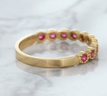 Load image into Gallery viewer, 0.26ctw Round Pink Sapphire Ring in 14K Rose Gold
