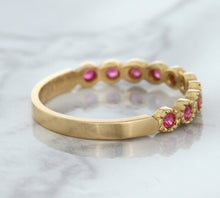 Load image into Gallery viewer, 0.26ctw Round Pink Sapphire Ring in 14K Rose Gold
