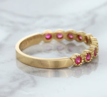 Load image into Gallery viewer, 0.26ctw Round Pink Sapphire Ring in 14K Rose Gold