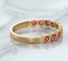 Load image into Gallery viewer, 0.26ctw Round Pink Sapphire Ring in 14K Rose Gold