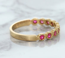 Load image into Gallery viewer, 0.26ctw Round Pink Sapphire Ring in 14K Rose Gold