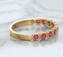 Load image into Gallery viewer, 0.26ctw Round Pink Sapphire Ring in 14K Rose Gold