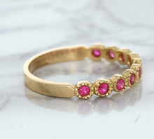 Load image into Gallery viewer, 0.26ctw Round Pink Sapphire Ring in 14K Rose Gold